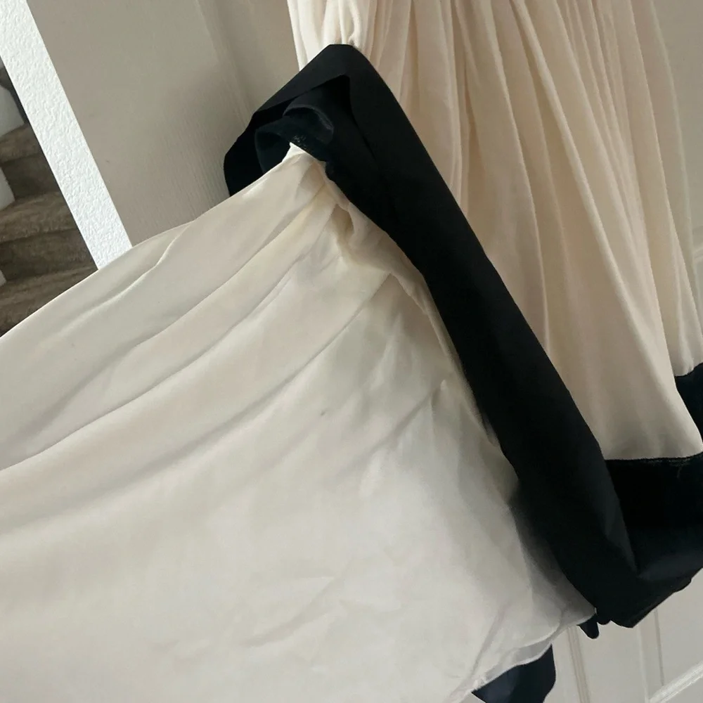 Source Unknown Black and Cream Midi Dress - Picture 5 of 5
